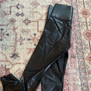 Knix x Birds Papaya faux leather black leggings - XS